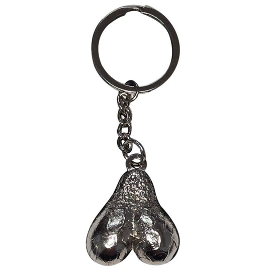 DIABLO PICANTE CHAVEIRO DE METAL COM OVOS DE PRATA
