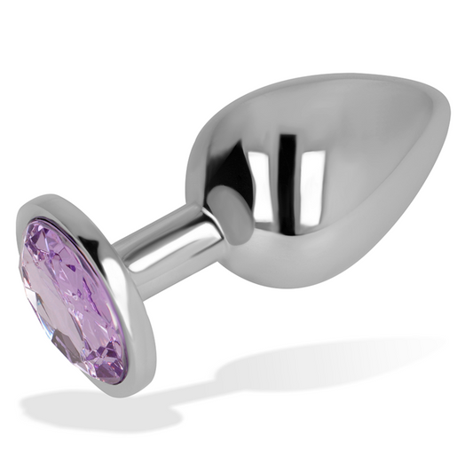 OHMAMA PLUG ANAL COM CRISTAL VIOLETA 8 CM