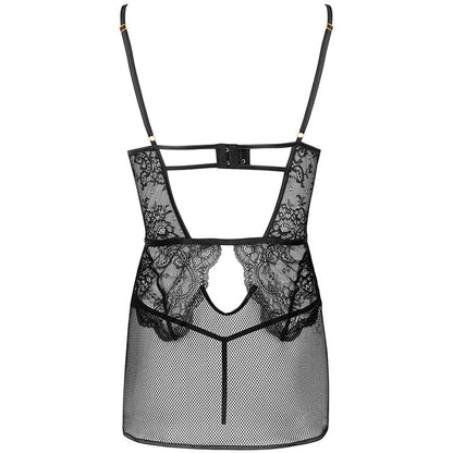 LIVCO CORSETTI FASHION CAMISA BARIRIN LC 90633 CALCINHA PRETA L XL