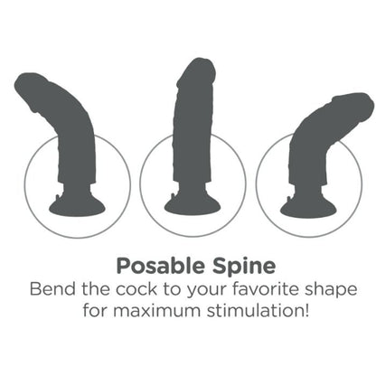 KING COCK DILDO VIBRANTE COM TESTiCULOS 203 CM NATURAL
