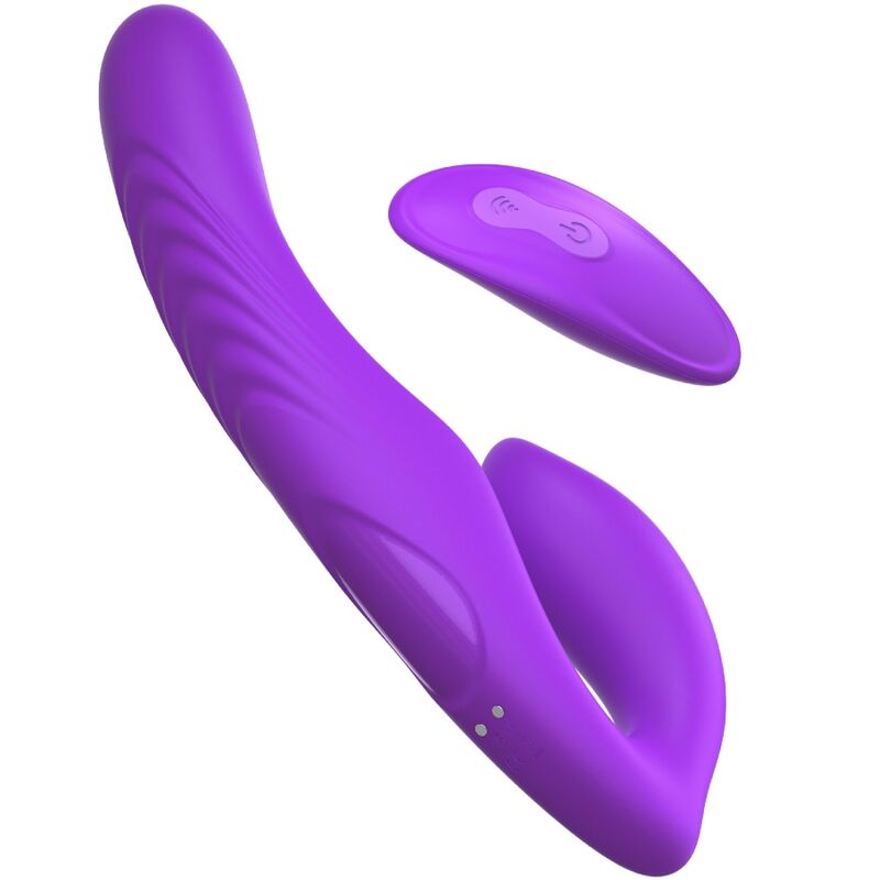 FANTASY FOR HER VIBRADOR DE DUPLA PENETRAyaO CONTROLE REMOTO 9 NiVEIS VIOLETA