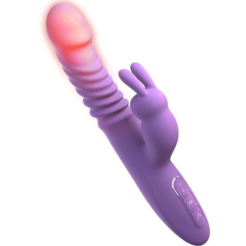 FANTASY FOR HER ESTIMULADOR DE CLIToRIS DE COELHO COM OSCILAyaO DE FUNyaO DE CALOR E VIBRAyaO VIOLETA