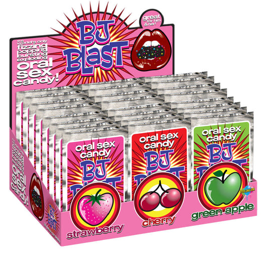 PIPEDREAMS BJ BLAST MORANGO CEREJA E MAya VERDE DISPLAY 36 PC