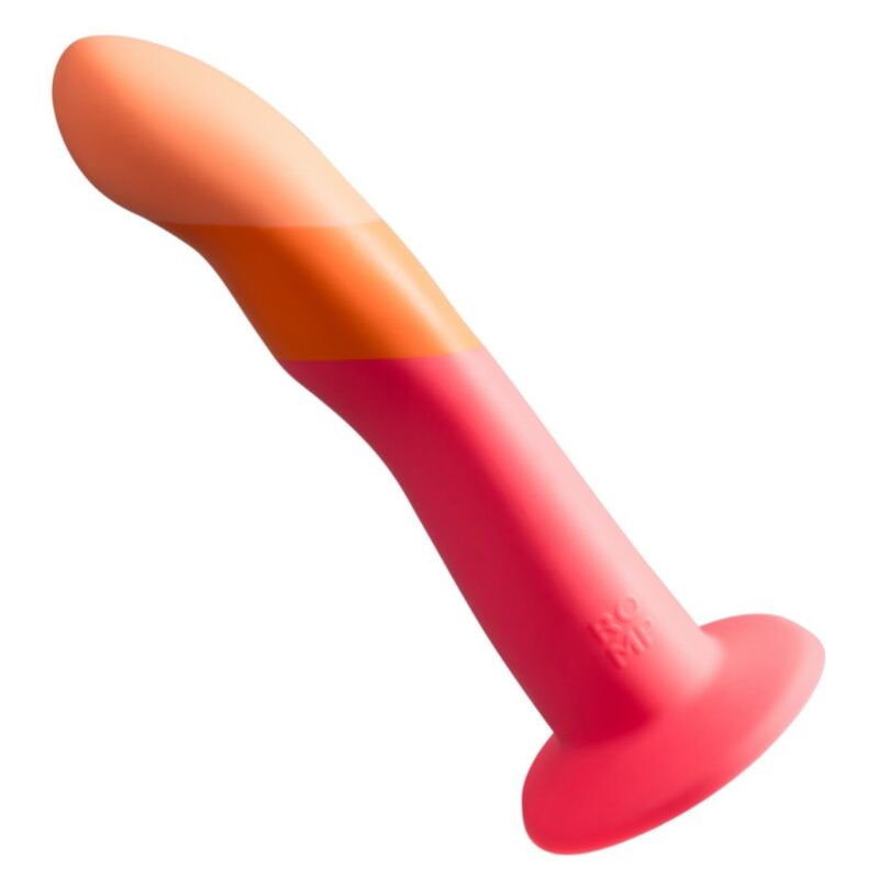 ROMP DIZI DILDO DE SILICONE COM VENTOSA TRICOLOR 18 CM