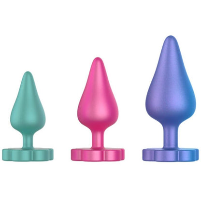 ROMP KIT DE TREINAMENTO ANAL LUSTER P M G COM BASE EM FORMATO DE FLOR