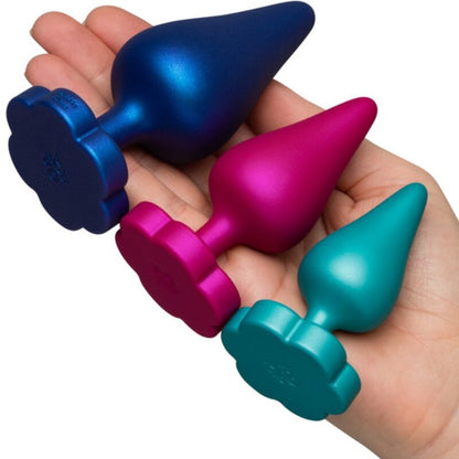 ROMP KIT DE TREINAMENTO ANAL LUSTER P M G COM BASE EM FORMATO DE FLOR