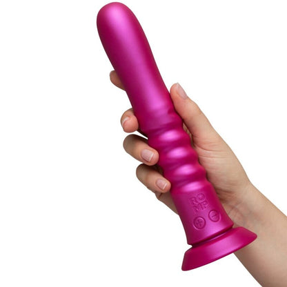ROMP JIGGLE VIBRADOR COM MOVIMENTOS PARA CIMA E PARA BAIXO COM VENTOSA ROSA