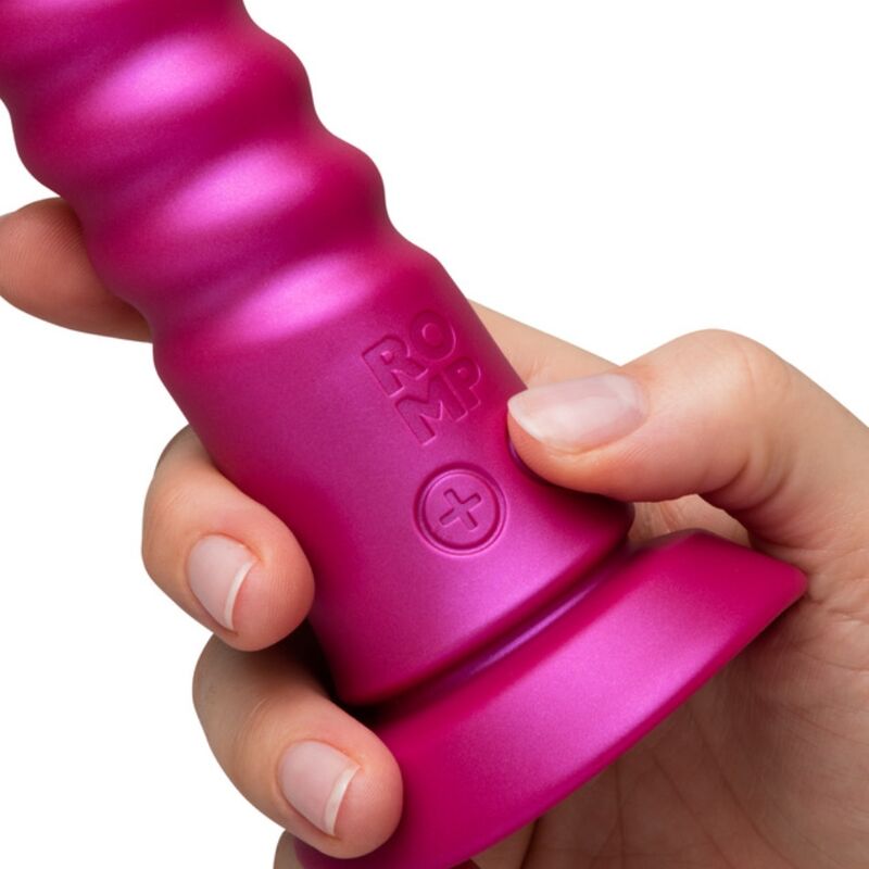 ROMP JIGGLE VIBRADOR COM MOVIMENTOS PARA CIMA E PARA BAIXO COM VENTOSA ROSA