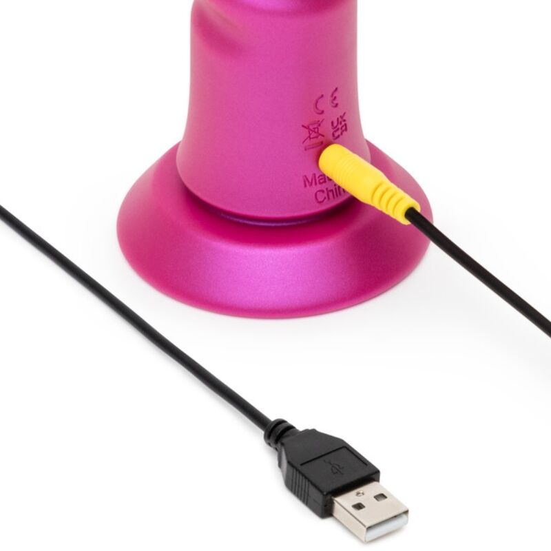 ROMP JIGGLE VIBRADOR COM MOVIMENTOS PARA CIMA E PARA BAIXO COM VENTOSA ROSA