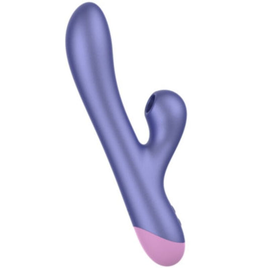 ROMP PULSE RABBIT VIBRADOR DUPLO PARA PONTO G AZUL ELeTRICO