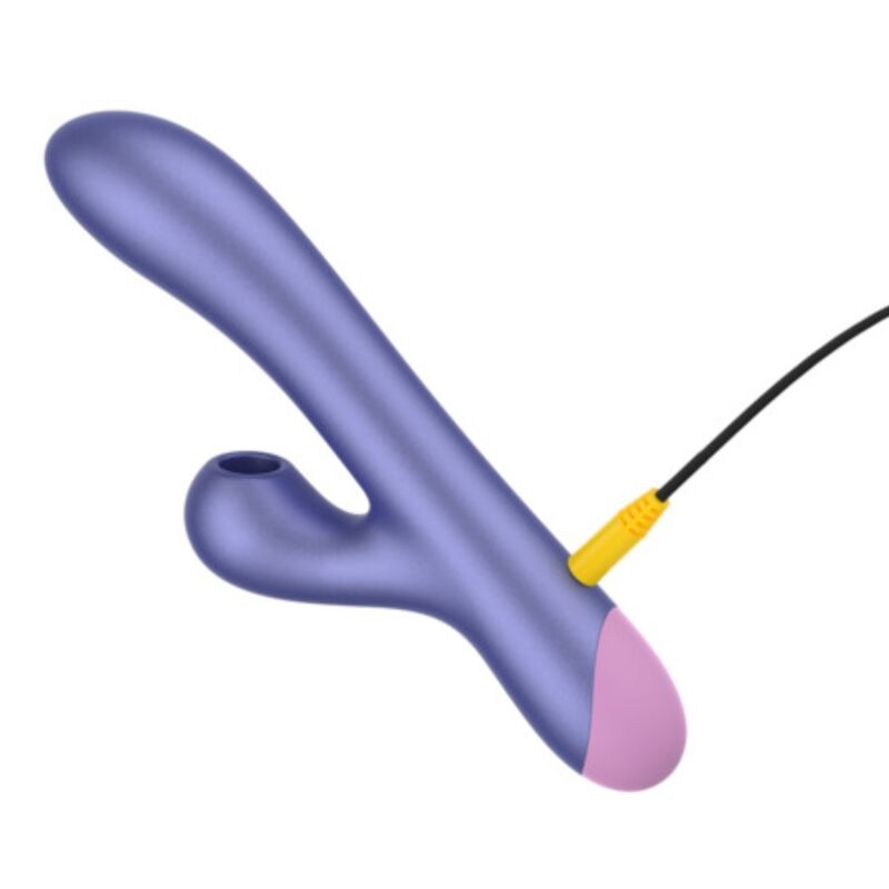 ROMP PULSE RABBIT VIBRADOR DUPLO PARA PONTO G AZUL ELeTRICO