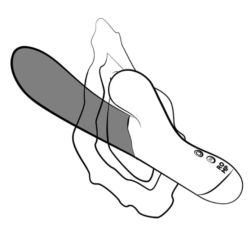 ROMP PULSE RABBIT VIBRADOR DUPLO PARA PONTO G AZUL ELeTRICO