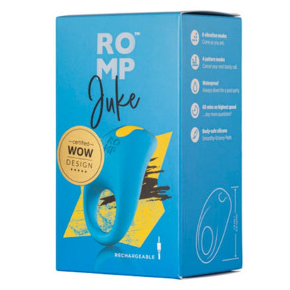ROMP JUKE ANEL PENIANO DE SILICONE COM VIBRADOR PARA ESTIMULAyaO CLIToRICA