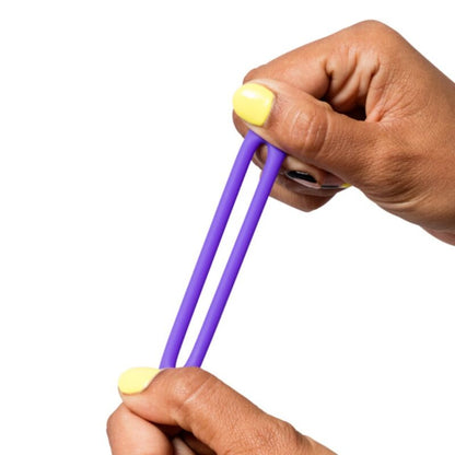 ROMP REMIX TRIO CONJUNTO DE 3 ANeIS PENIANOS DE SILICONE ROXOS