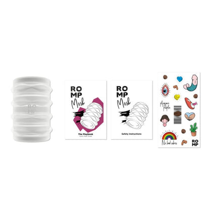 ROMP MOSH MASTURBADOR MASCULINO TRANSPARENTE COM BAINHA REVERSiVEL DE 6 CM