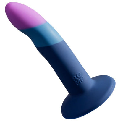 ROMP PICCOLO DILDO DE SILICONE COM VENTOSA TRICOLORIDA 14 CM