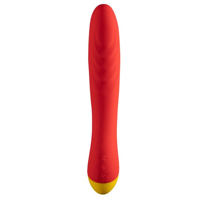 ROMP HYPE VIBRADOR MULTIFUNCIONAL PARA PONTO G VERMELHO