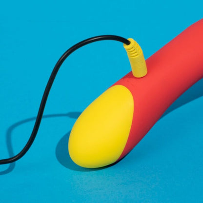 ROMP HYPE VIBRADOR MULTIFUNCIONAL PARA PONTO G VERMELHO