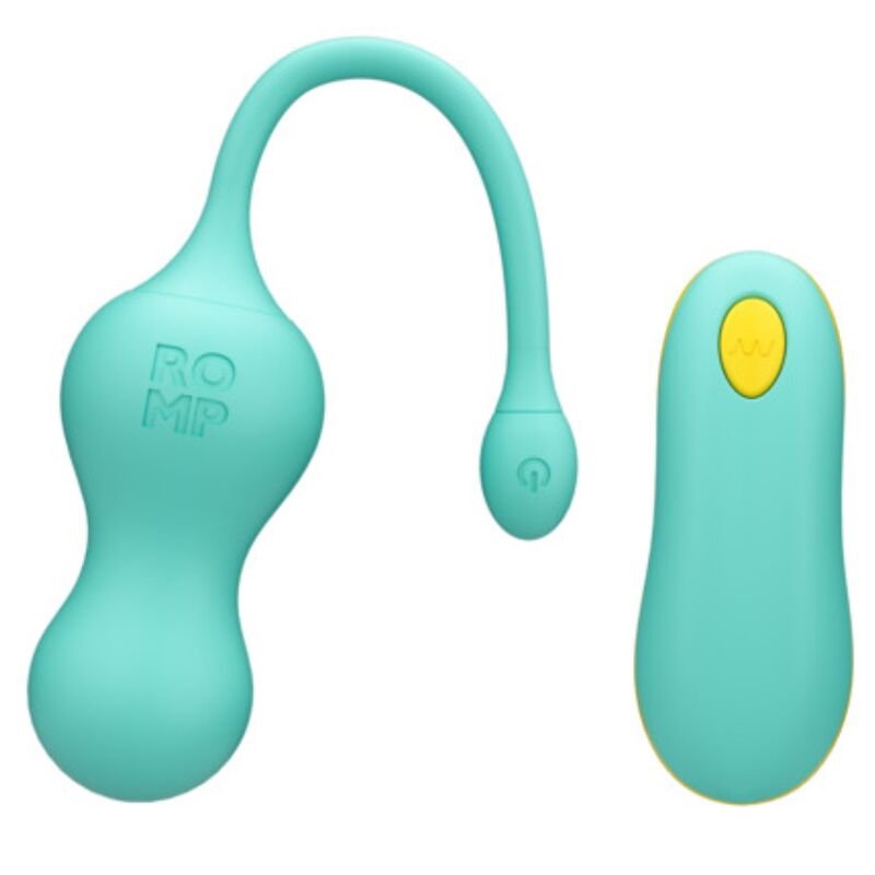 ROMP CELLO OVO VIBRAToRIO MULTIFUNCIONAL TURQUESA COM CONTROLE REMOTO