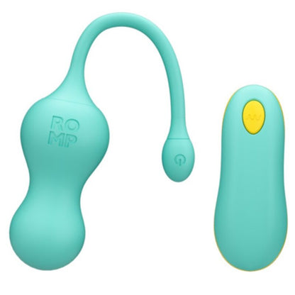 ROMP CELLO OVO VIBRAToRIO MULTIFUNCIONAL TURQUESA COM CONTROLE REMOTO