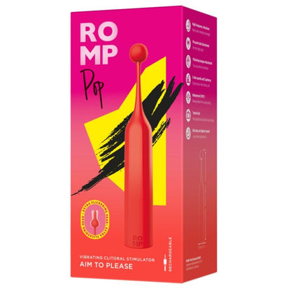 ROMP POP ESTIMULADOR CLITORIAL DE ALTA FREQUeNCIA VERMELHO