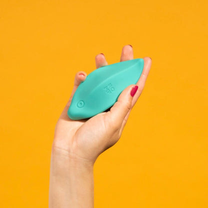 ROMP WAVE VIBRADOR DE ONDAS ESTIMULADOR CLITORIANO FORMATO ERGONoMICO VERDE aGUA