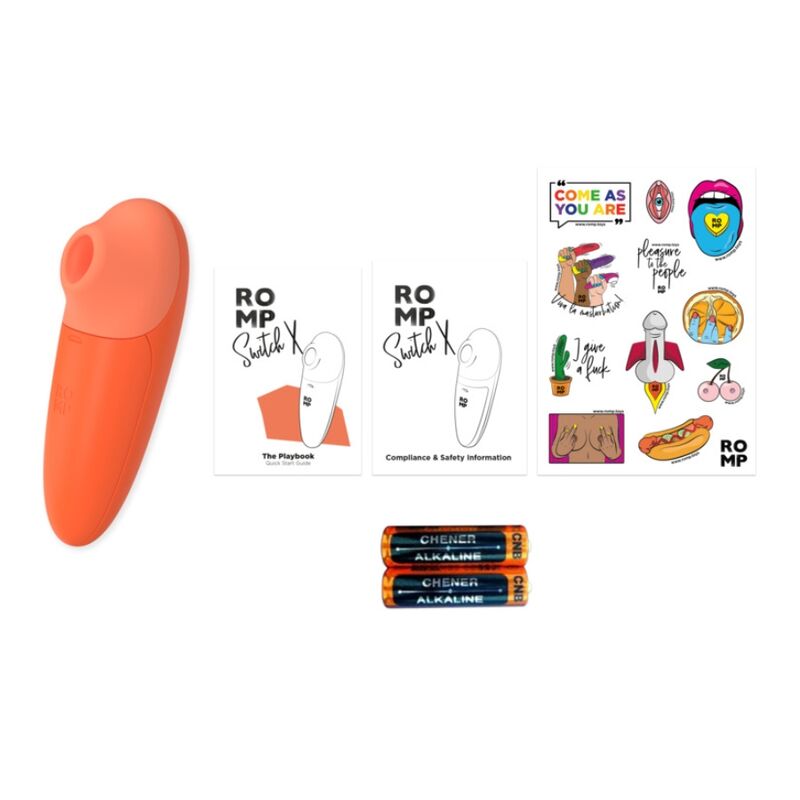 ROMP SWITCH X ESTIMULADOR CLITORIAL 6 NiVEIS LARANJA