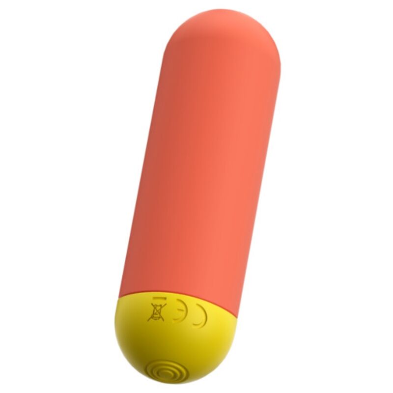 ROMP RIOT MULTIFUNCIONAL VIBRAToRIO BULLET LARANJA AMARELO