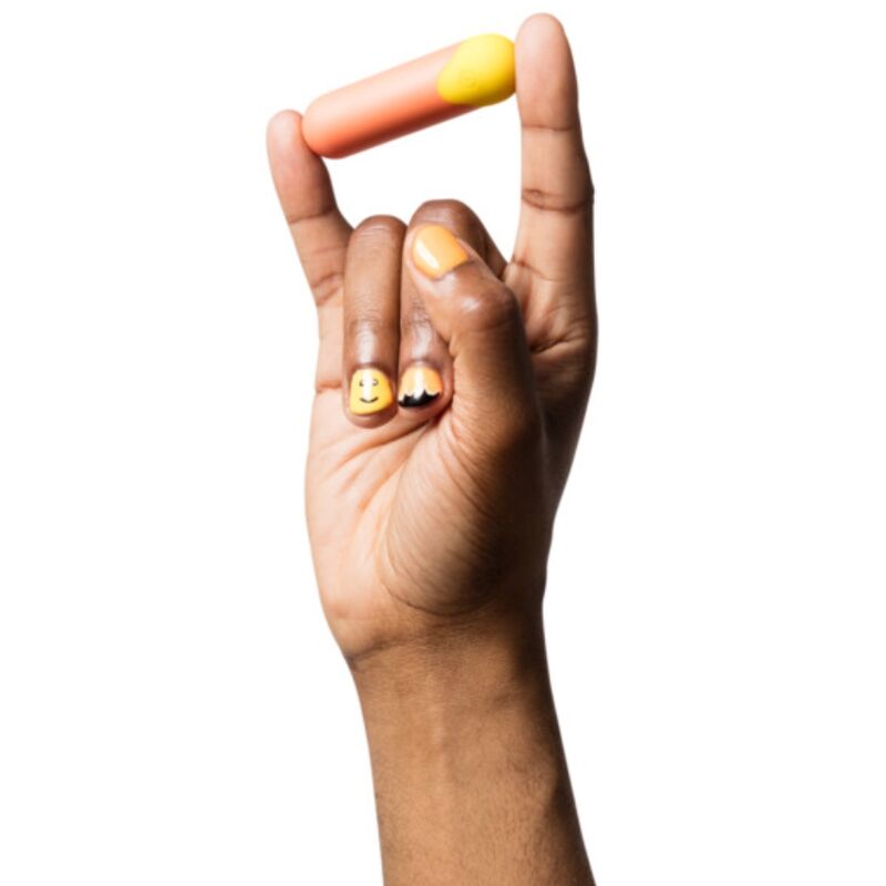 ROMP RIOT MULTIFUNCIONAL VIBRAToRIO BULLET LARANJA AMARELO