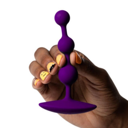 ROMP AMP CONTAS ANAL DE SILICONE FLEXiVEIS ROXAS 125 CM ROXAS