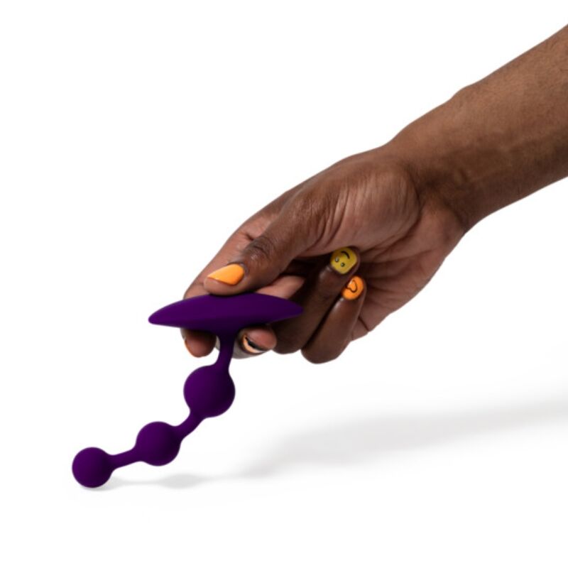 ROMP AMP CONTAS ANAL DE SILICONE FLEXiVEIS ROXAS 125 CM ROXAS