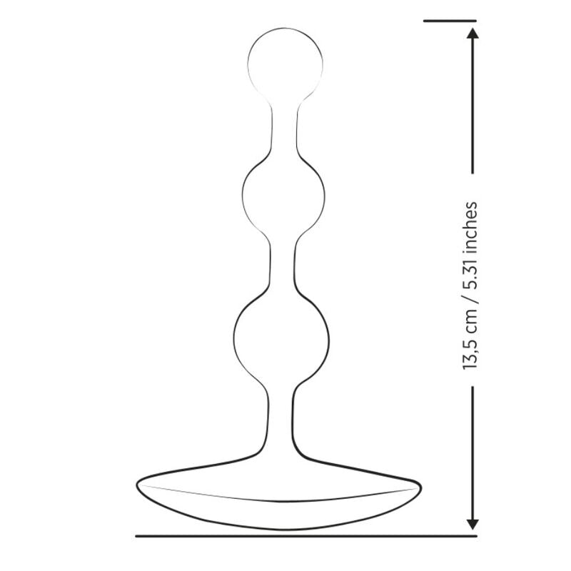 ROMP AMP CONTAS ANAL DE SILICONE FLEXiVEIS ROXAS 125 CM ROXAS