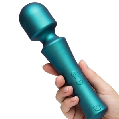 ROMP PRESTO MINI WAND VIBRATOR COM CABEyA FLEXiVEL VERDE