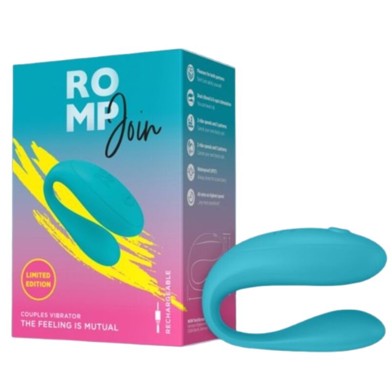 ROMP JOIN JUNTEM SE AO VIBRADOR PARA CASAIS TURQUESA