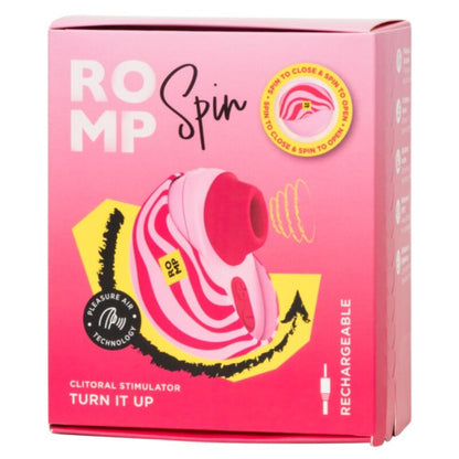 ROMP SPIN CLITORAL SUCTION ANTITUDE COM ABERTURA E FECHAMENTO ROTATIVOS