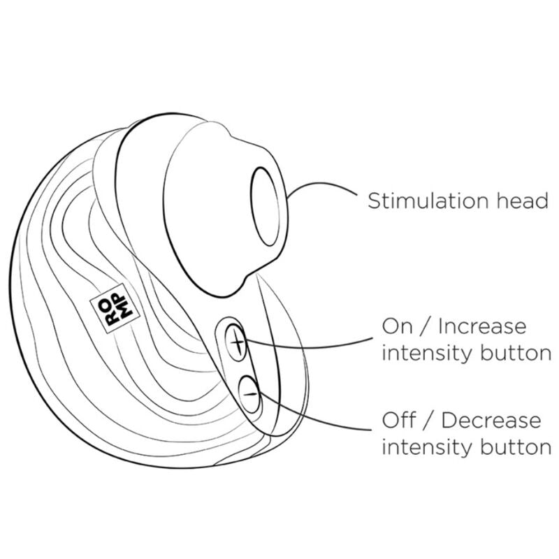 ROMP SPIN CLITORAL SUCTION ANTITUDE COM ABERTURA E FECHAMENTO ROTATIVOS