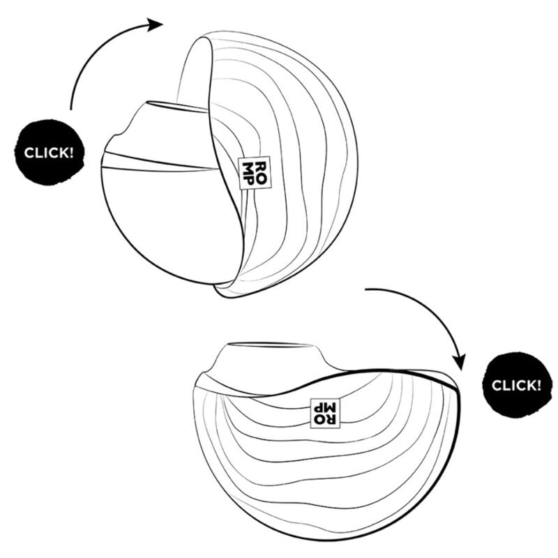ROMP SPIN CLITORAL SUCTION ANTITUDE COM ABERTURA E FECHAMENTO ROTATIVOS