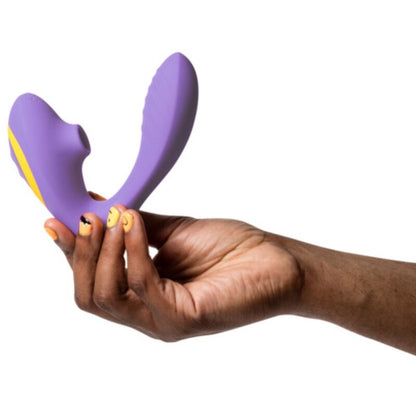 ROMP REVERB ESTIMULADOR DE PONTO G E DISPOSITIVO DE SUCyaO CLITORIAL REVERB ROXO