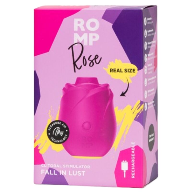 ROMP ROSE Aparelho de succao clitoriana em formato de rosa