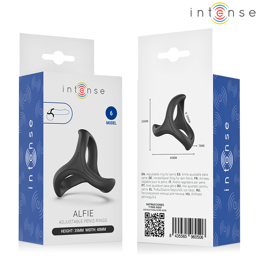 INTENSE ALFIE ANEL PENIANO TRIPLO AJUSTaVEL MODELO 6