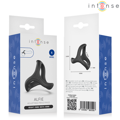 INTENSE ALFIE ANEL PENIANO TRIPLO AJUSTaVEL MODELO 6