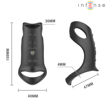 INTENSE JEROME ANEL PENIANO VIBRAToRIO AJUSTaVEL MODELO 12