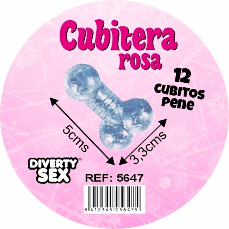 DIABLO PICANTE 12 PeNIS DE SILICONE DURO PENDURADOS EM BALDE DE GELO ROSA