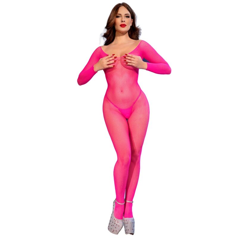 CHILIROSE CR 4894 MEIA CALyA DE MALHA ROSA NEON P M