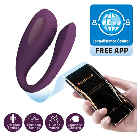 PRETTY LOVE AARI MASSAJADOR DE CLiTORIS ROXO APLICAyaO GRATUITA