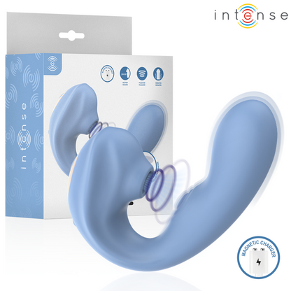 INTENSE GINA ESTIMULADOR CLITORIAL MULTIFUNCIONAL AZUL