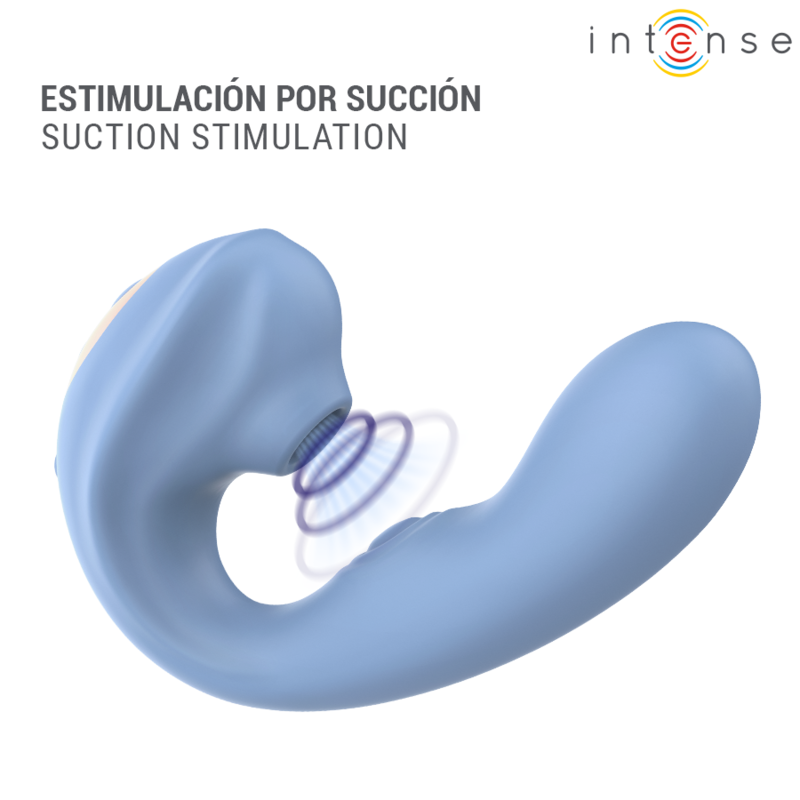 INTENSE GINA ESTIMULADOR CLITORIAL MULTIFUNCIONAL AZUL
