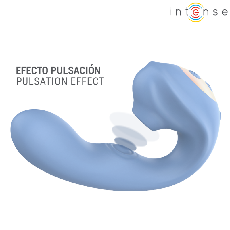 INTENSE GINA ESTIMULADOR CLITORIAL MULTIFUNCIONAL AZUL