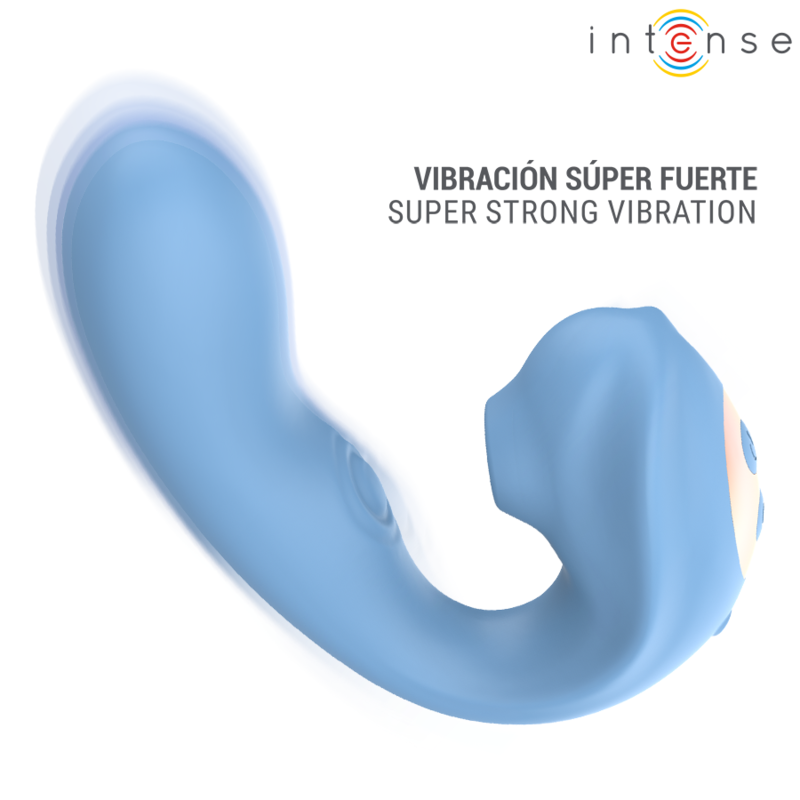 INTENSE GINA ESTIMULADOR CLITORIAL MULTIFUNCIONAL AZUL