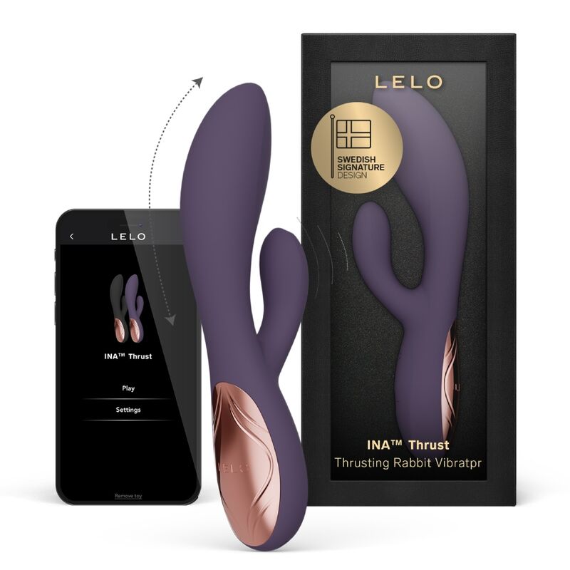 LELO INA THRUST RABBIT VIBRADOR DE EMPURRA ROXO